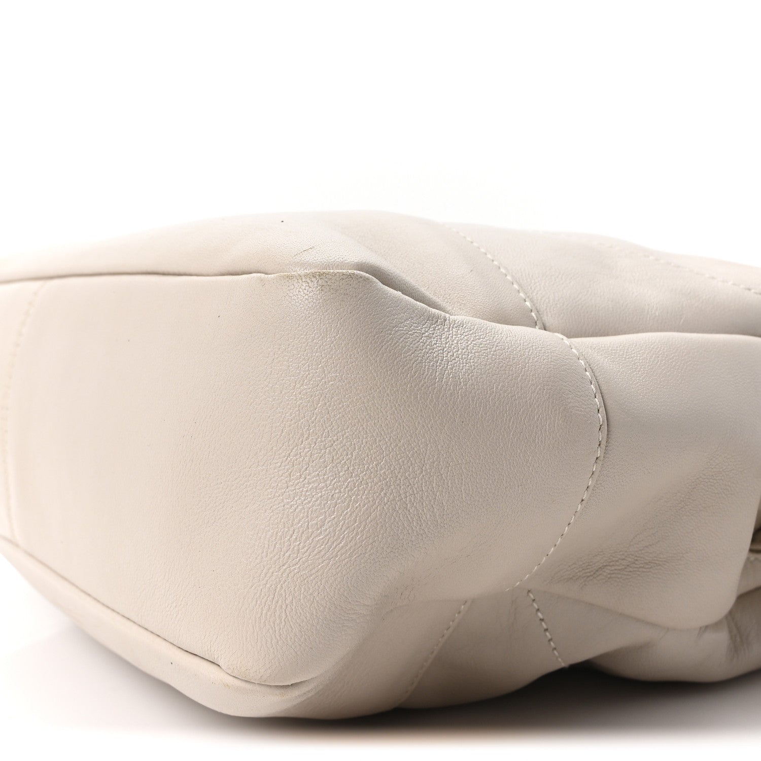 Lambskin Small Jamie Shopping Tote Creme Soft