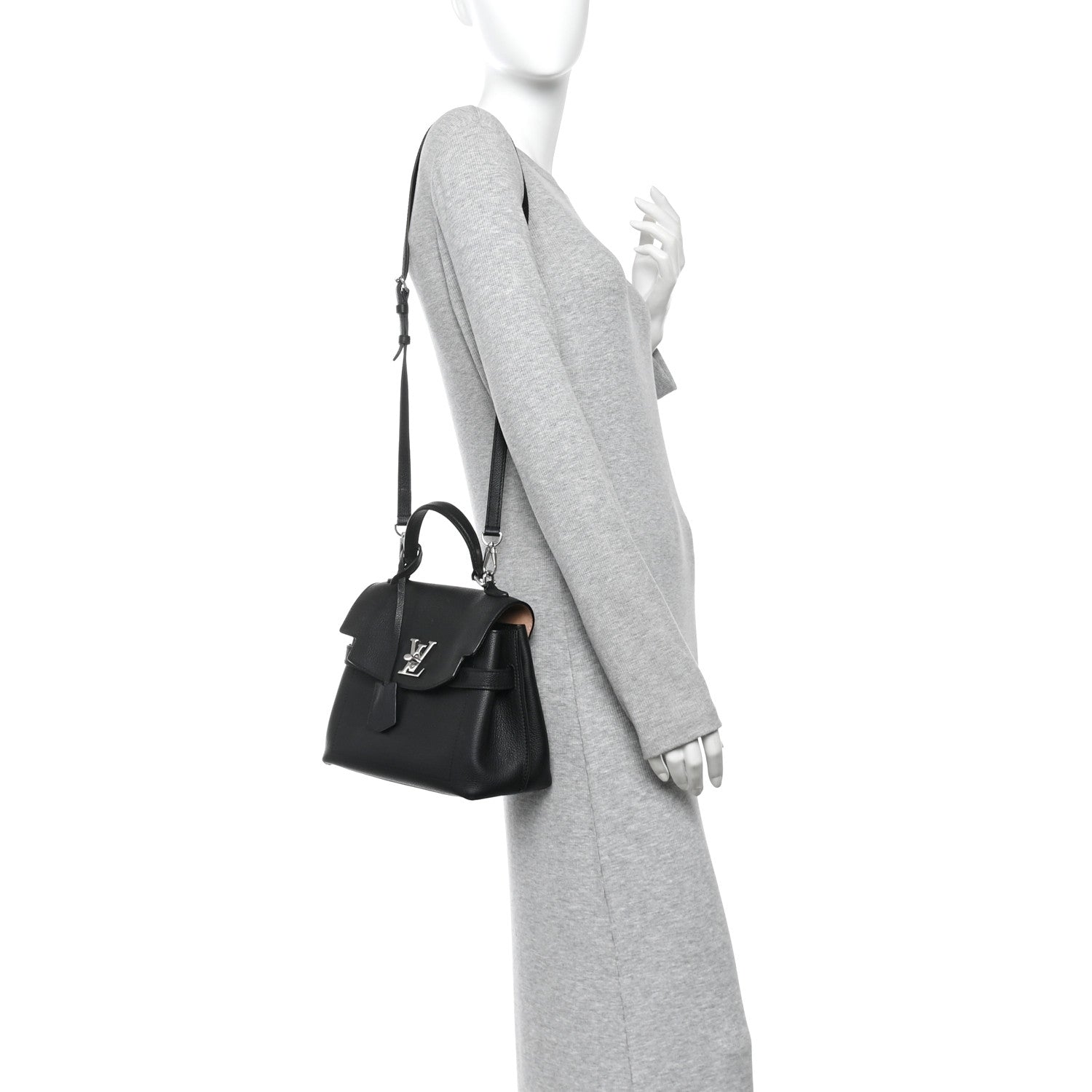 Calfskin Lockme Ever BB Black