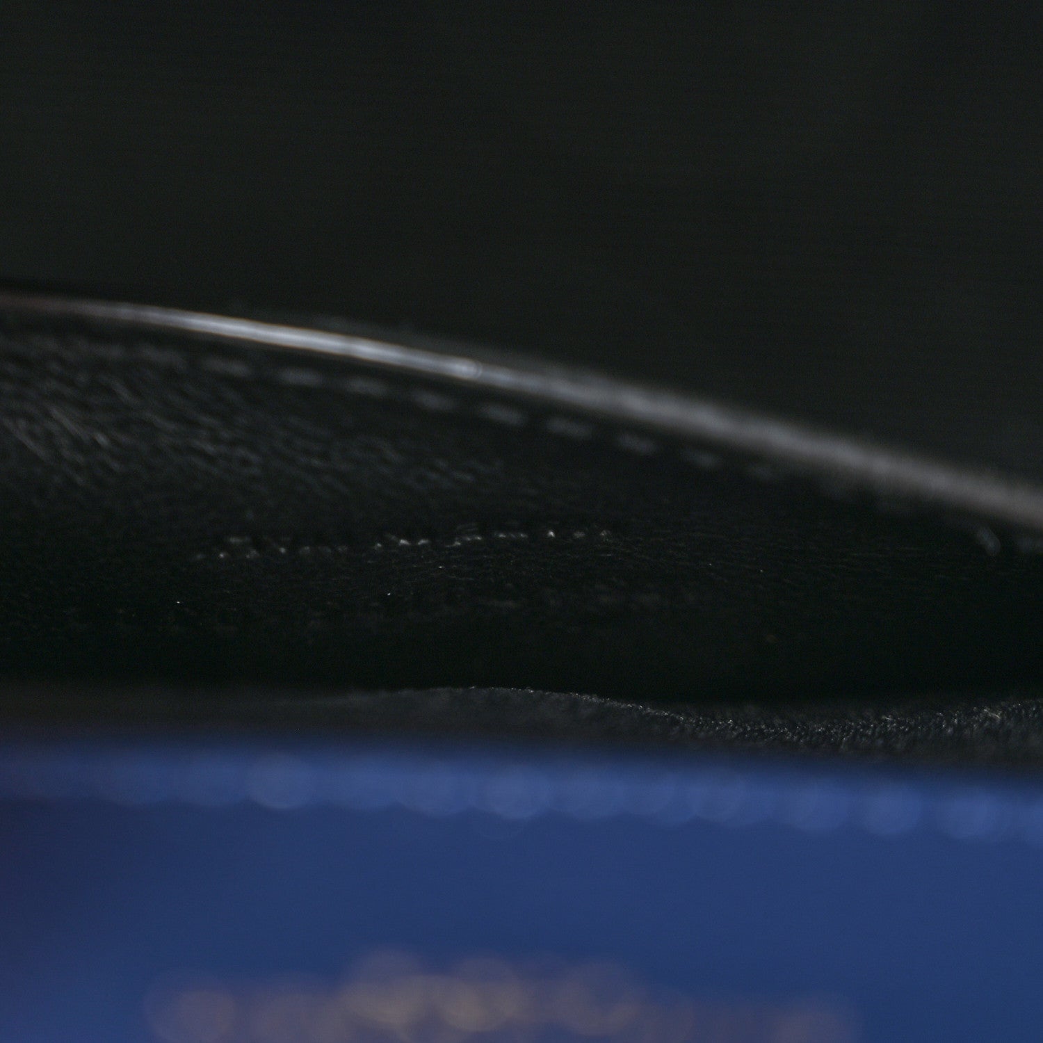 Grain De Poudre Textured Mixed Matelasse Triquilt Small Monogram Satchel Blue Charron