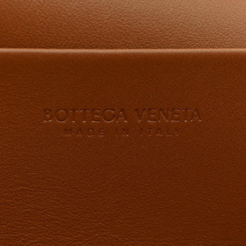 Suede Intrecciato Bang Bang Vanity Case Amber