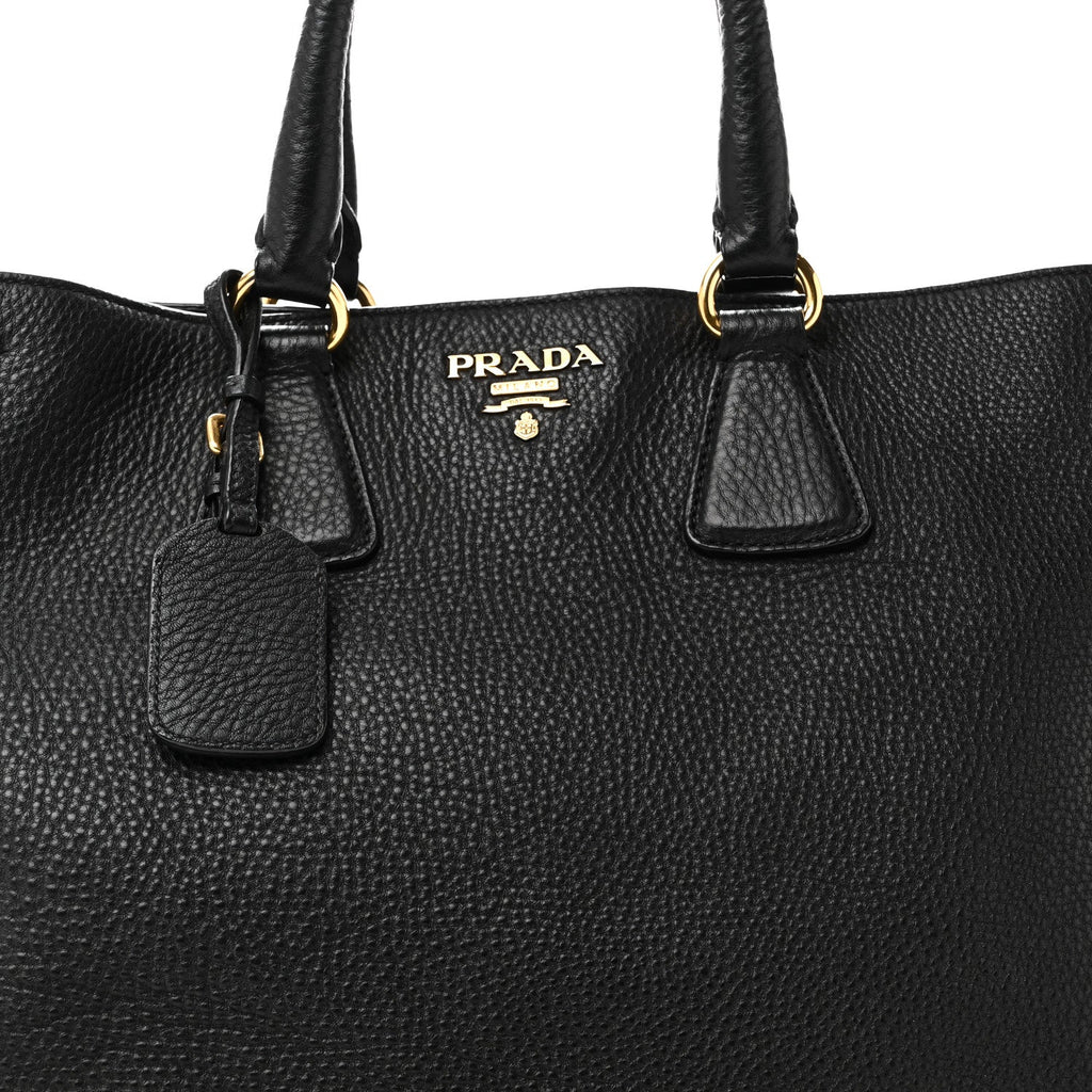 Vitello Daino Tote Black