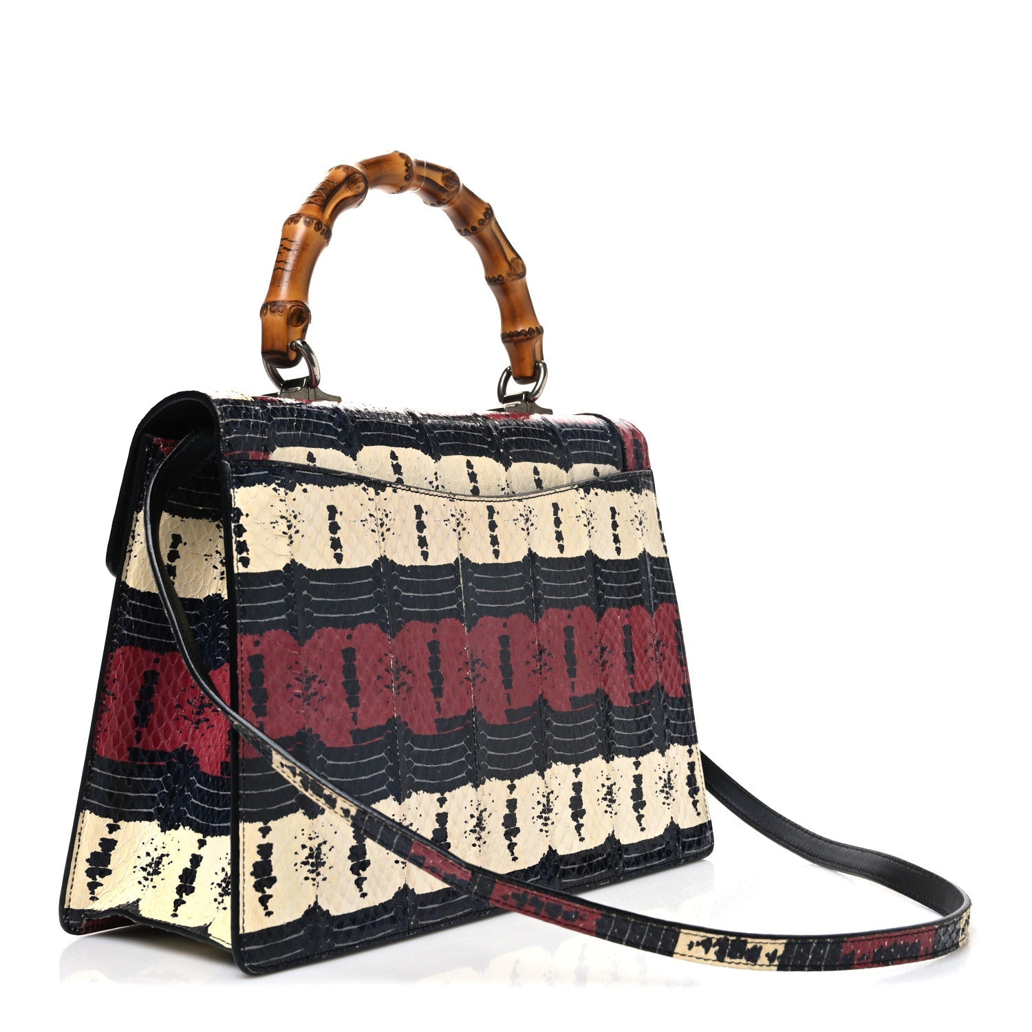 Snakeskin Small Lilith Top Handle Bag
