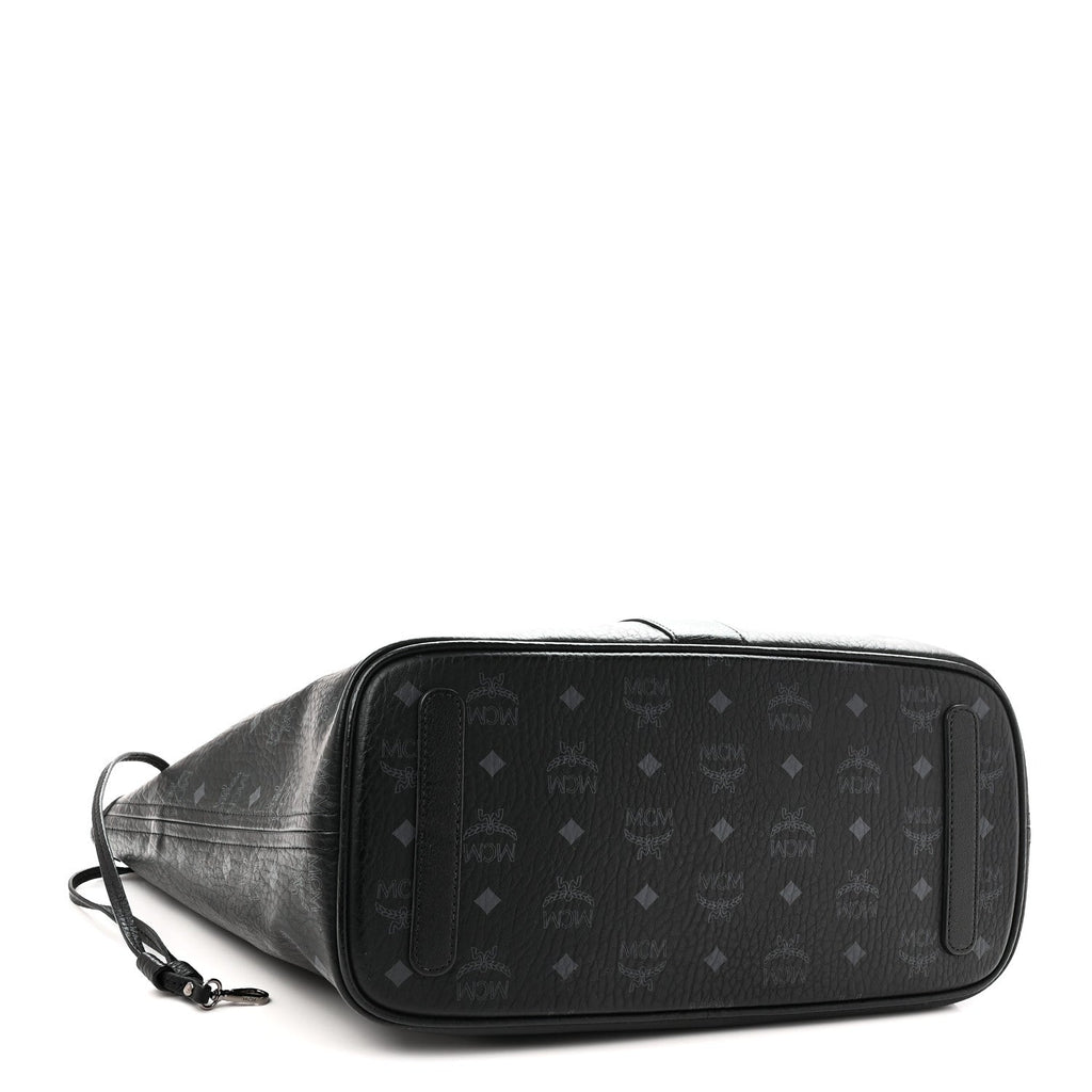 Visetos Medium Liz Reversible Shopper Tote Black