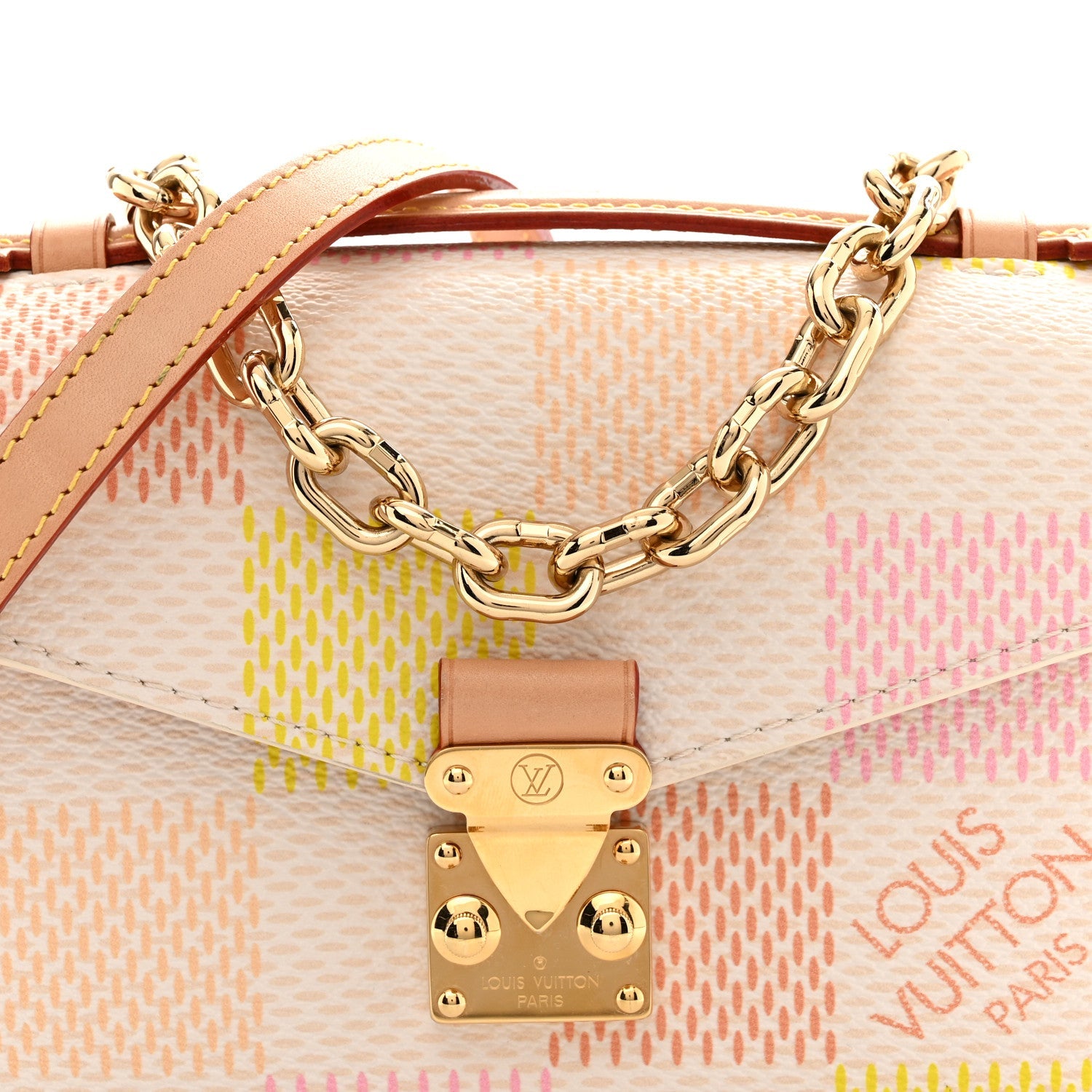 Damier Giant Pochette Metis East West Peach