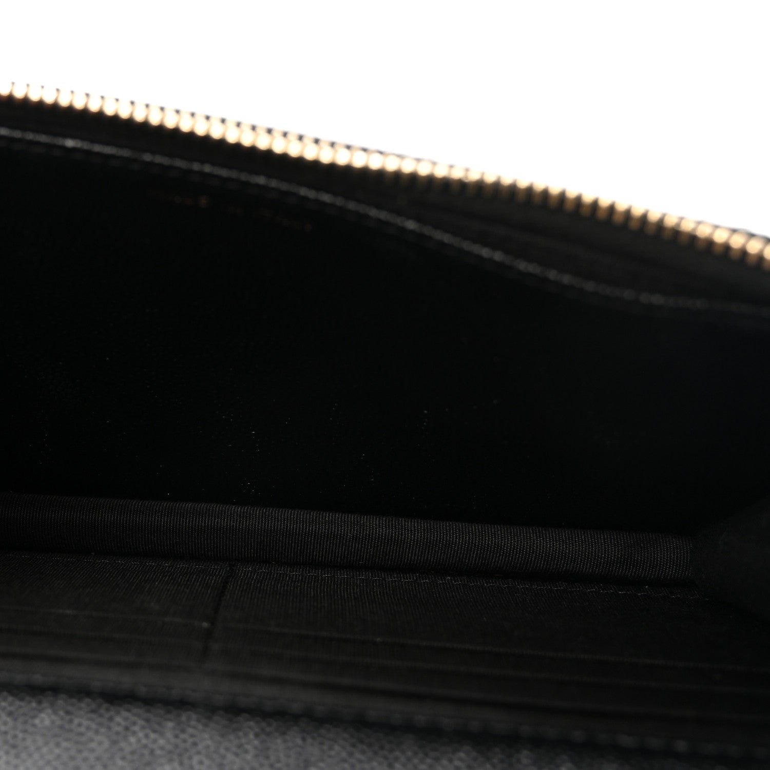 Caviar Quilted Golden Class Wallet On Chain WOC Black