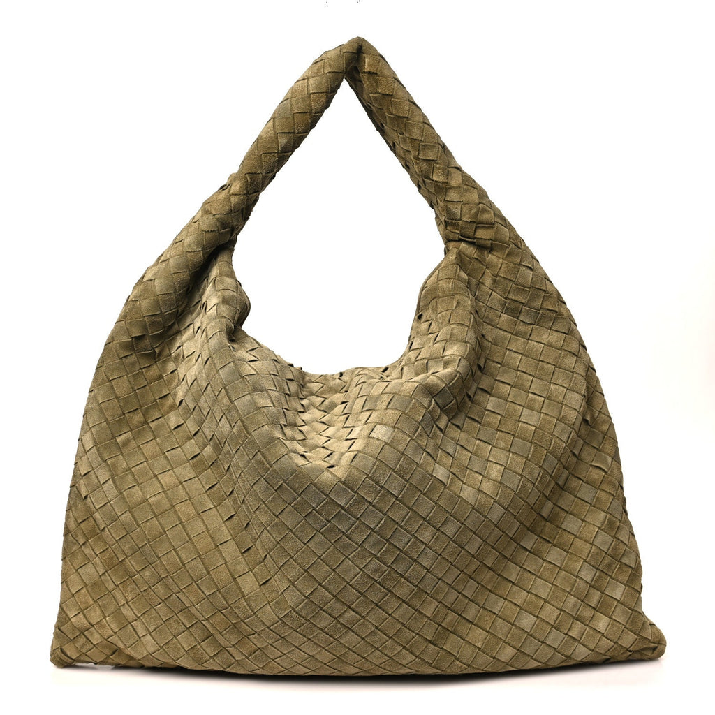 Suede Intrecciato Large Hop Mud
