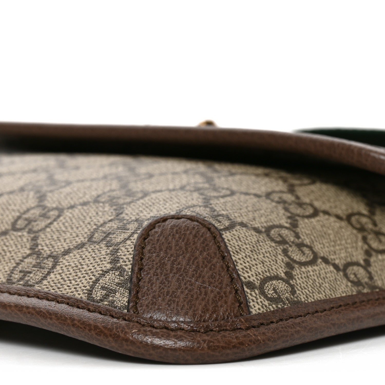 GG Supreme Monogram Neo Vintage Web Belt Bag Brown