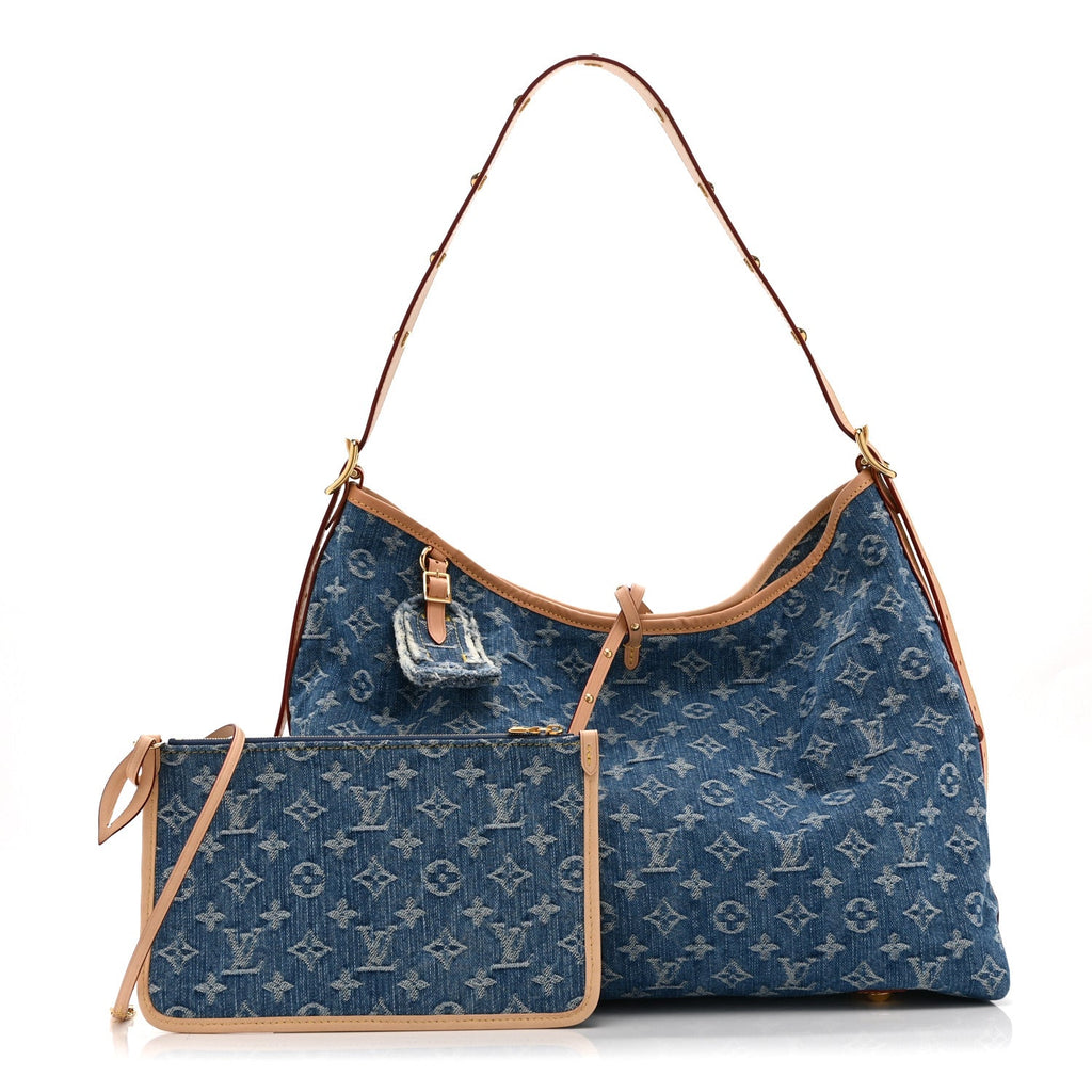 Monogram Denim CarryAll MM Blue