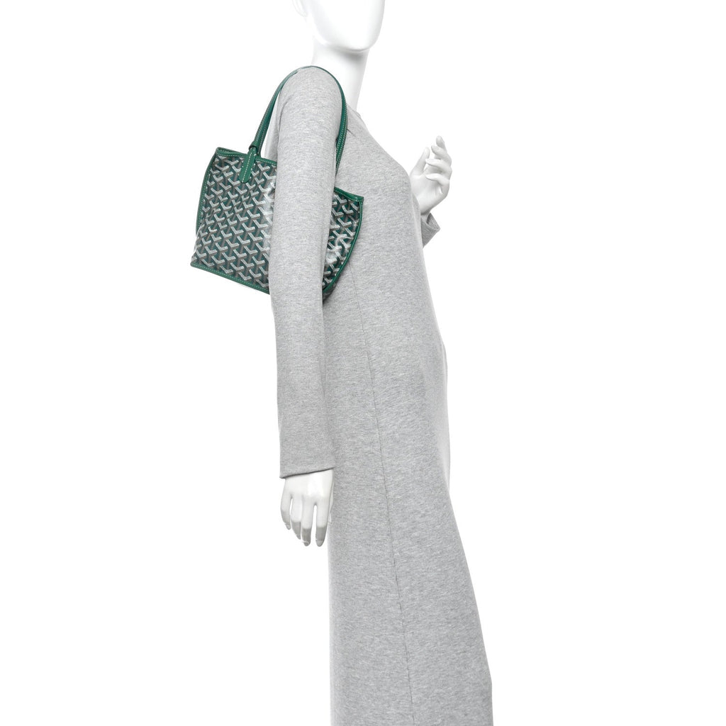 Goyardine Reversible Mini Anjou Green