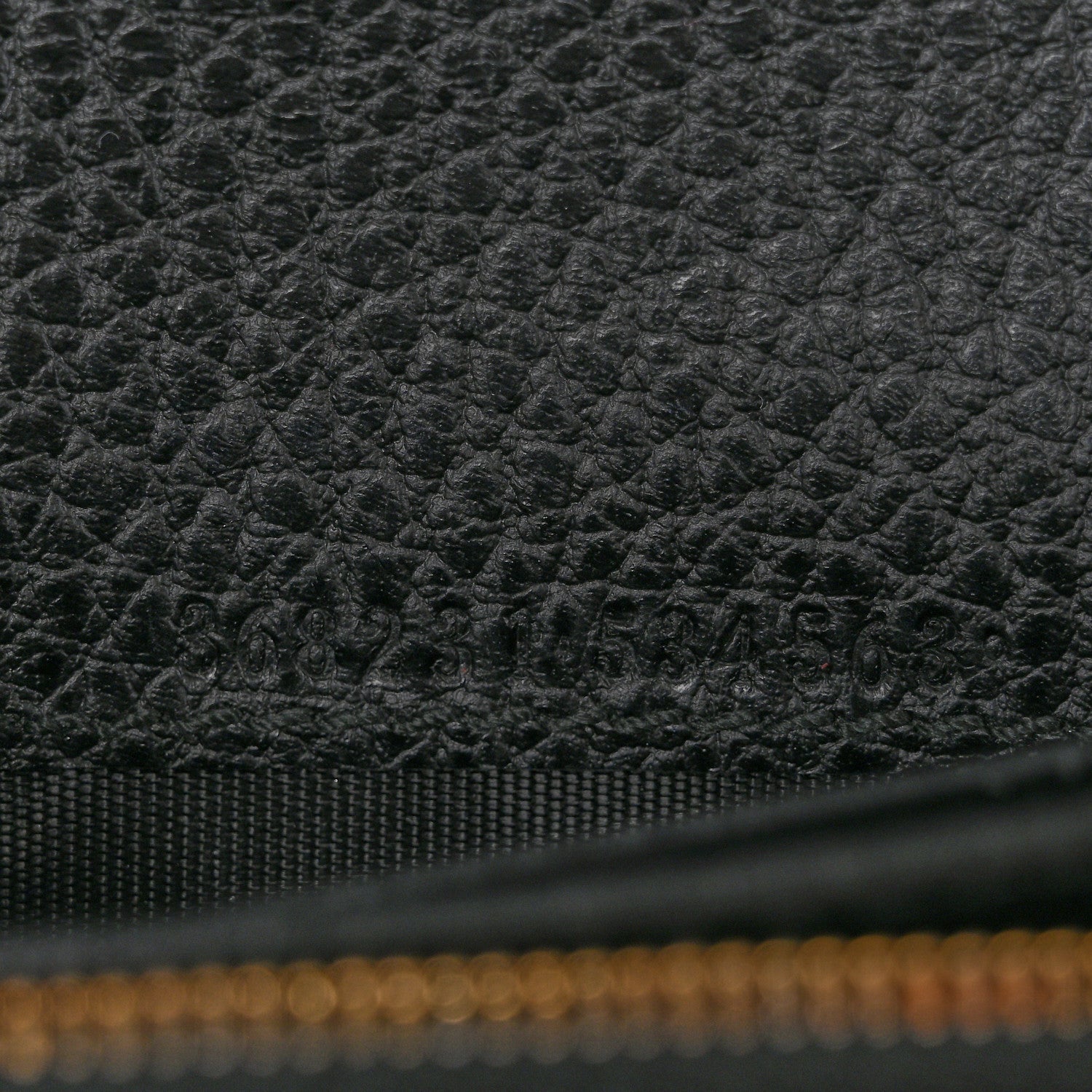 Dollar Calfskin Mini Swing Wallet Bag Black