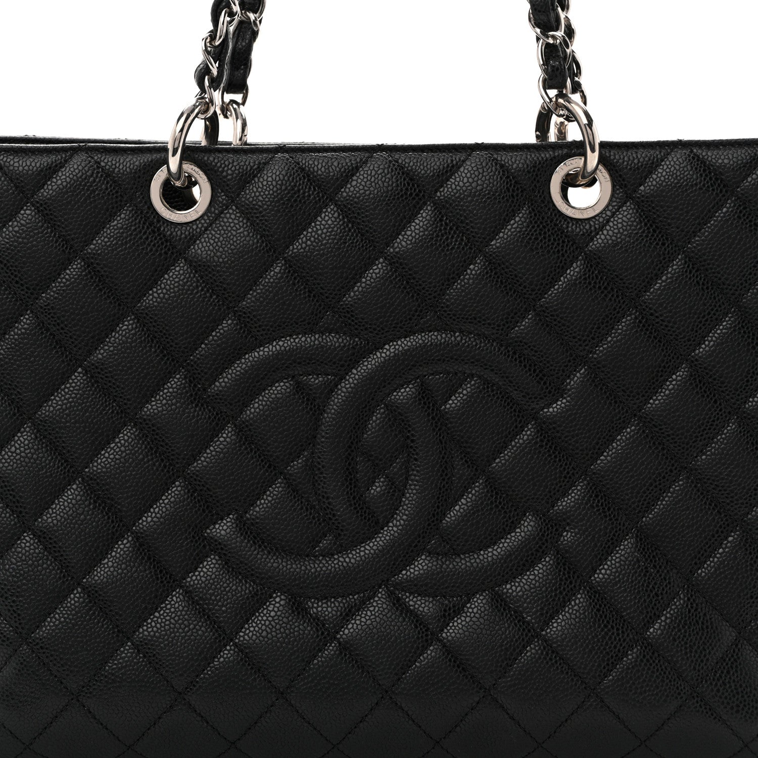 Caviar Quilted XL Grand Shopping Tote GST Black