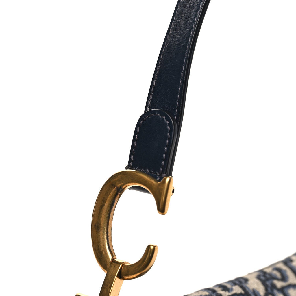 Oblique Saddle Bag Blue