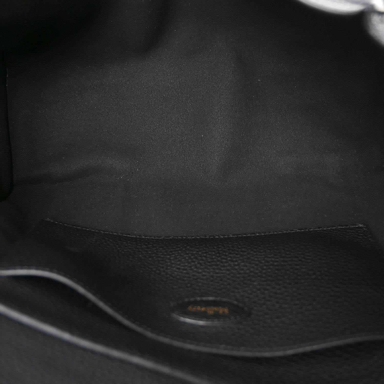 Heavy Grain Small Soft Bayswater Satchel Black