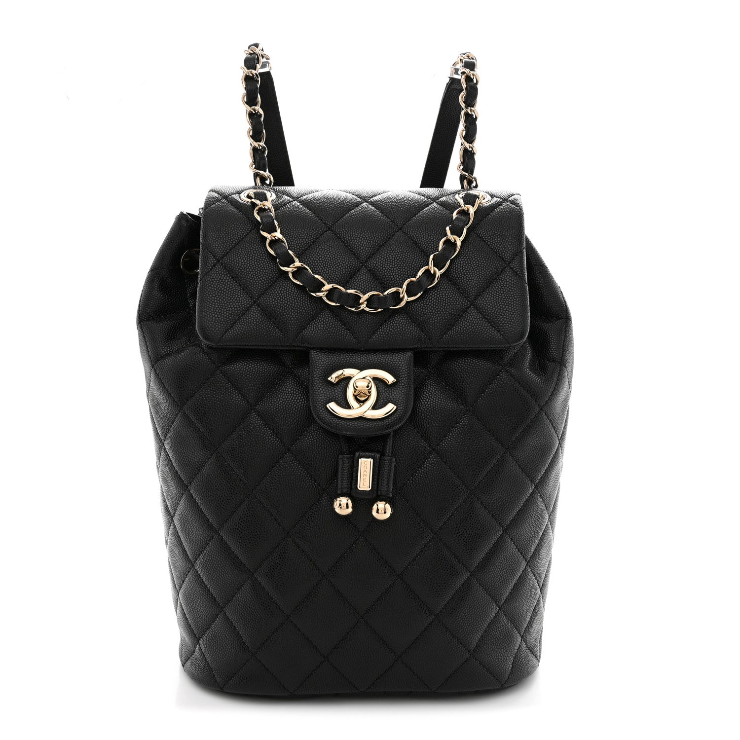 Caviar Quilted Urban Spirit Backpack Black