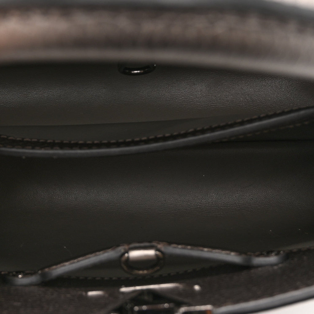 Metallic Calfskin Capucines BB Etain