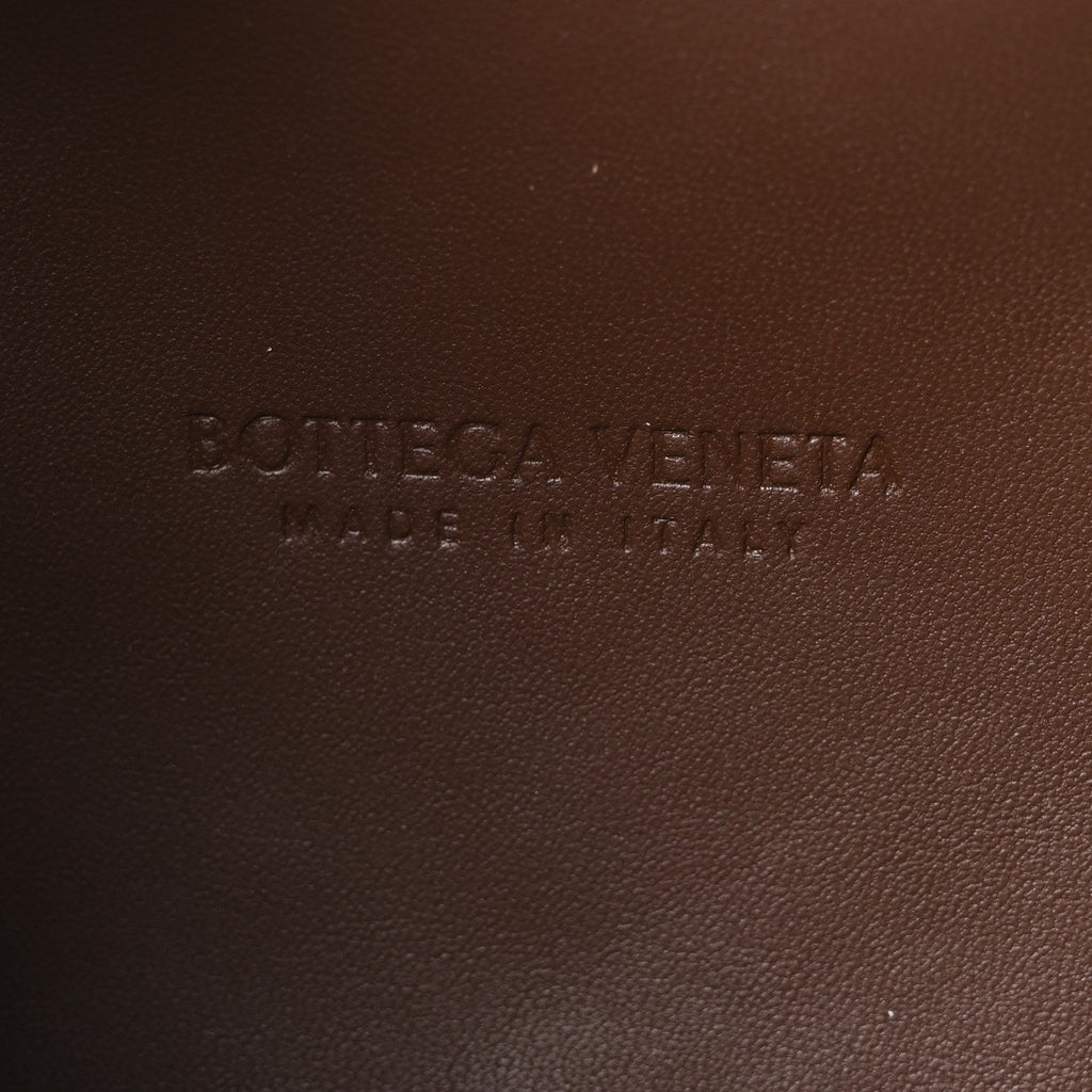 Suede Intrecciato Small The Lauren 1980 Clutch With Chain Praline Musk Washed Brownie