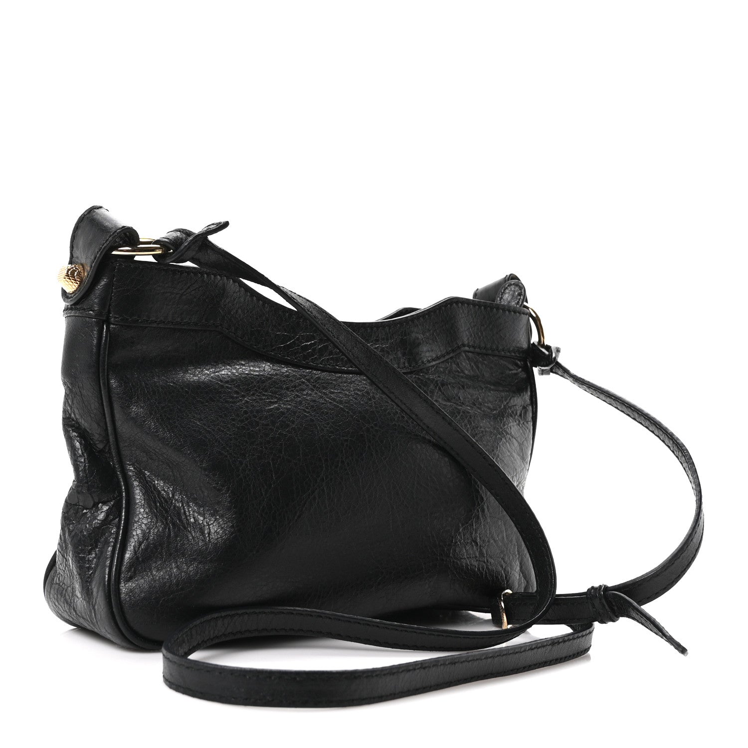 Agneau Giant 12 Gold Hardware Hip Black