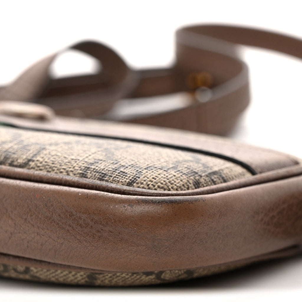 GG Supreme Monogram Web Mini Ophidia GG Bag Brown