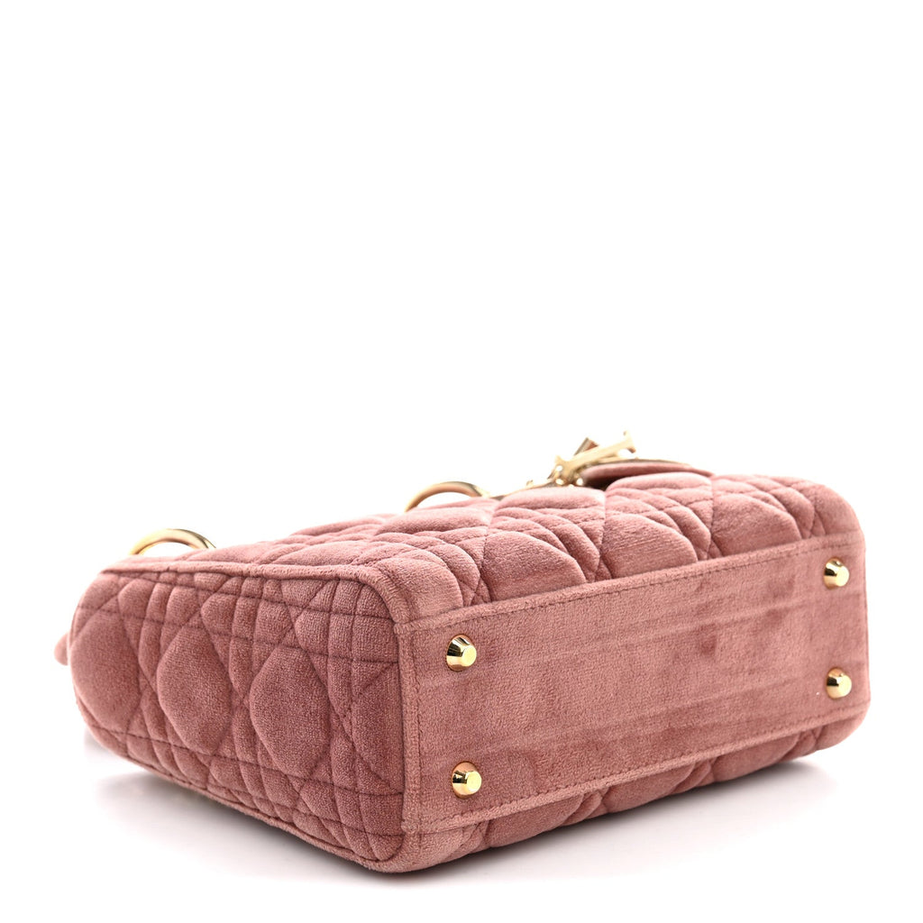 Velvet Mini Lady Dior Pink
