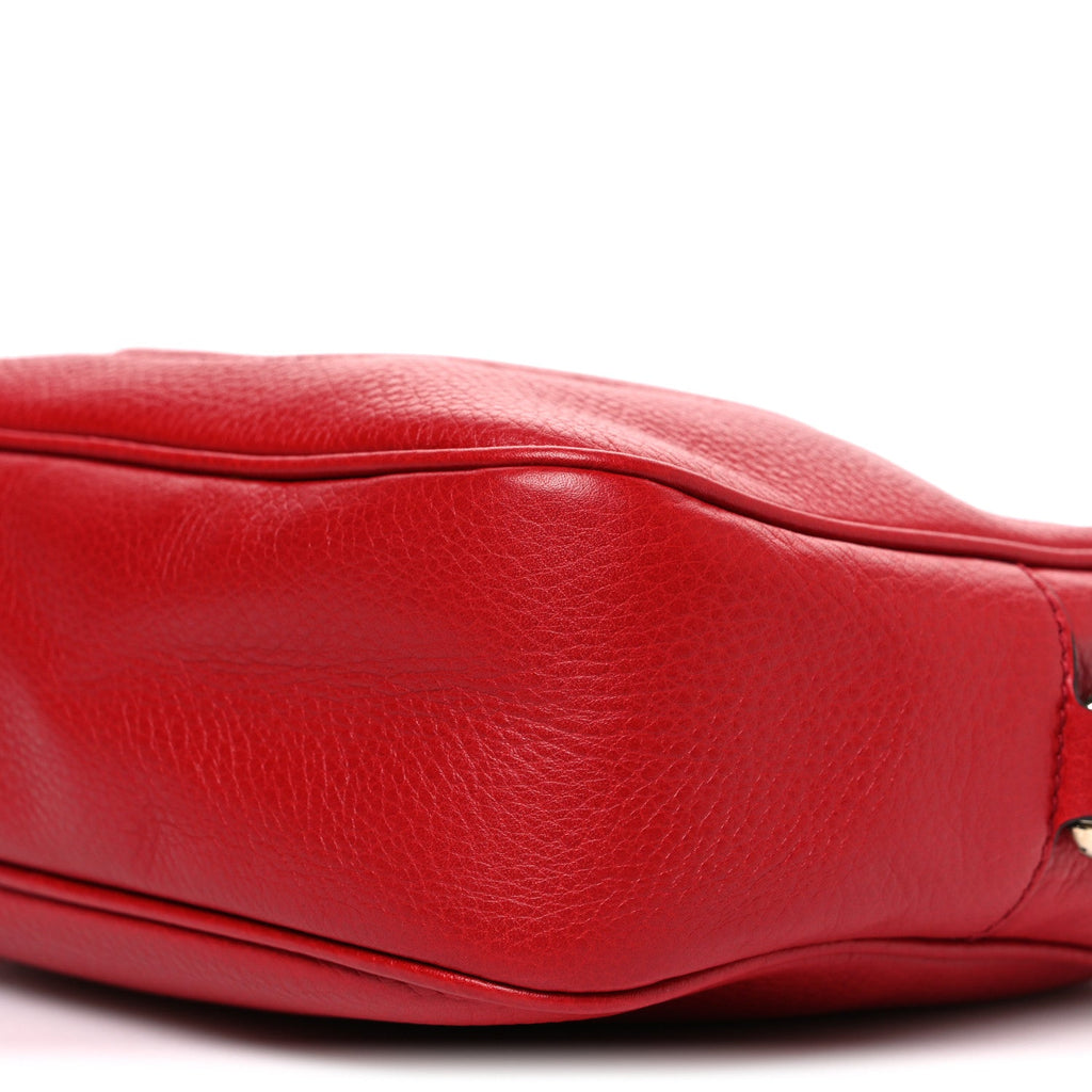Pebbled Calfskin Small Soho Disco Bag Tabasco Red