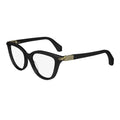 Salvatore Ferragamo Eyeglasses Cat Eye Full Rim, Shiny Black Frame and Clear Demo Lens Lens SF2974001