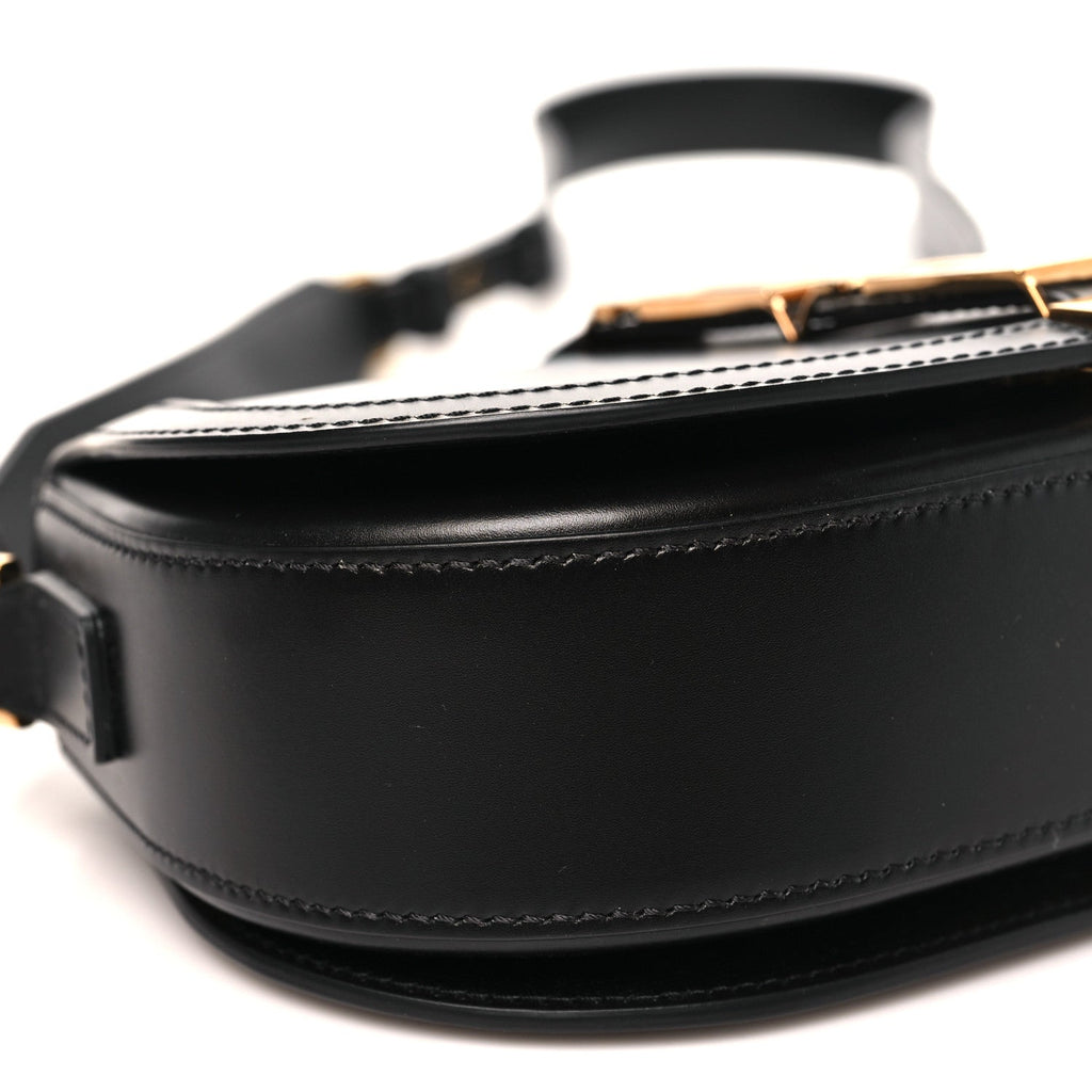 Calfskin Medium Greca Goddess Shoulder Bag Black