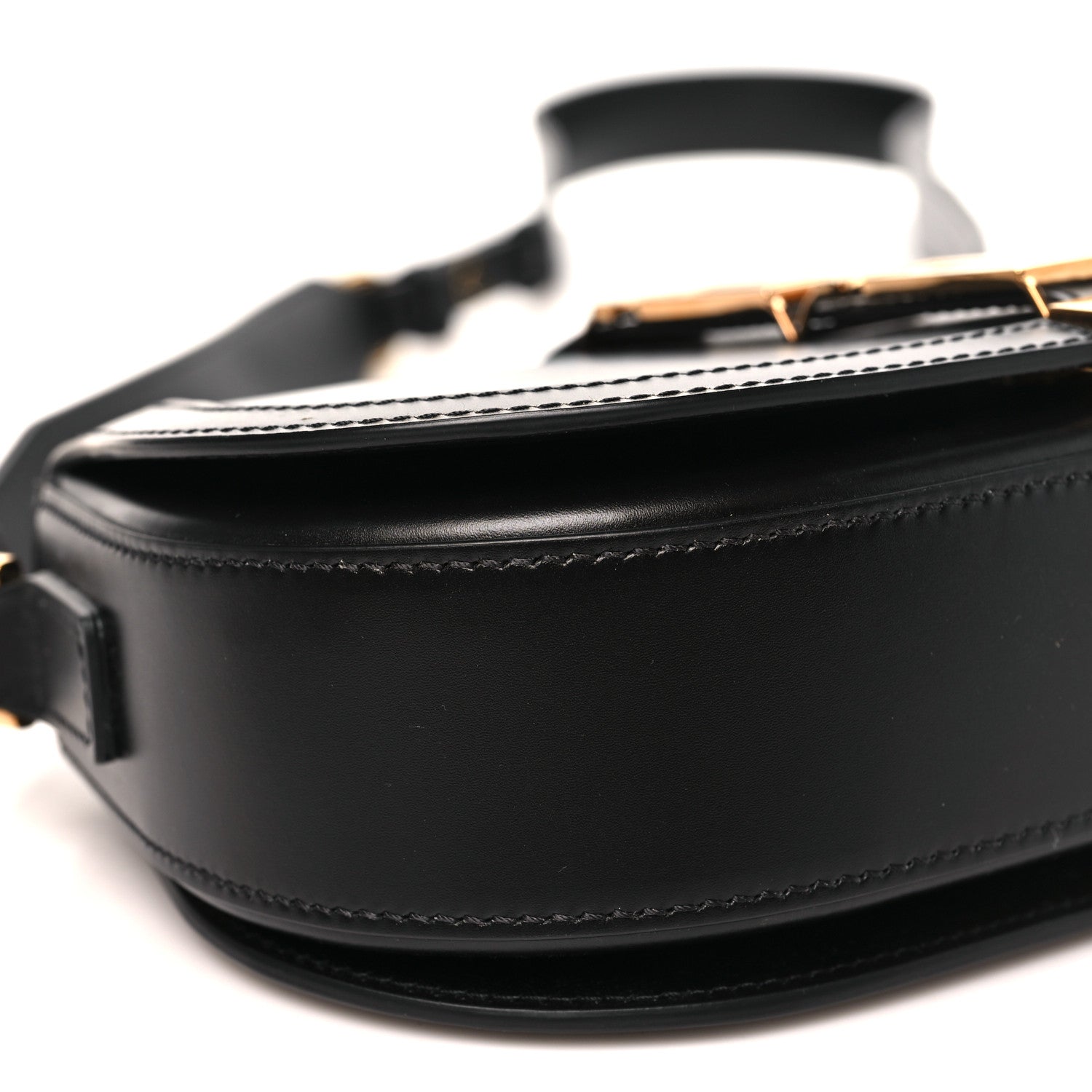 Calfskin Medium Greca Goddess Shoulder Bag Black