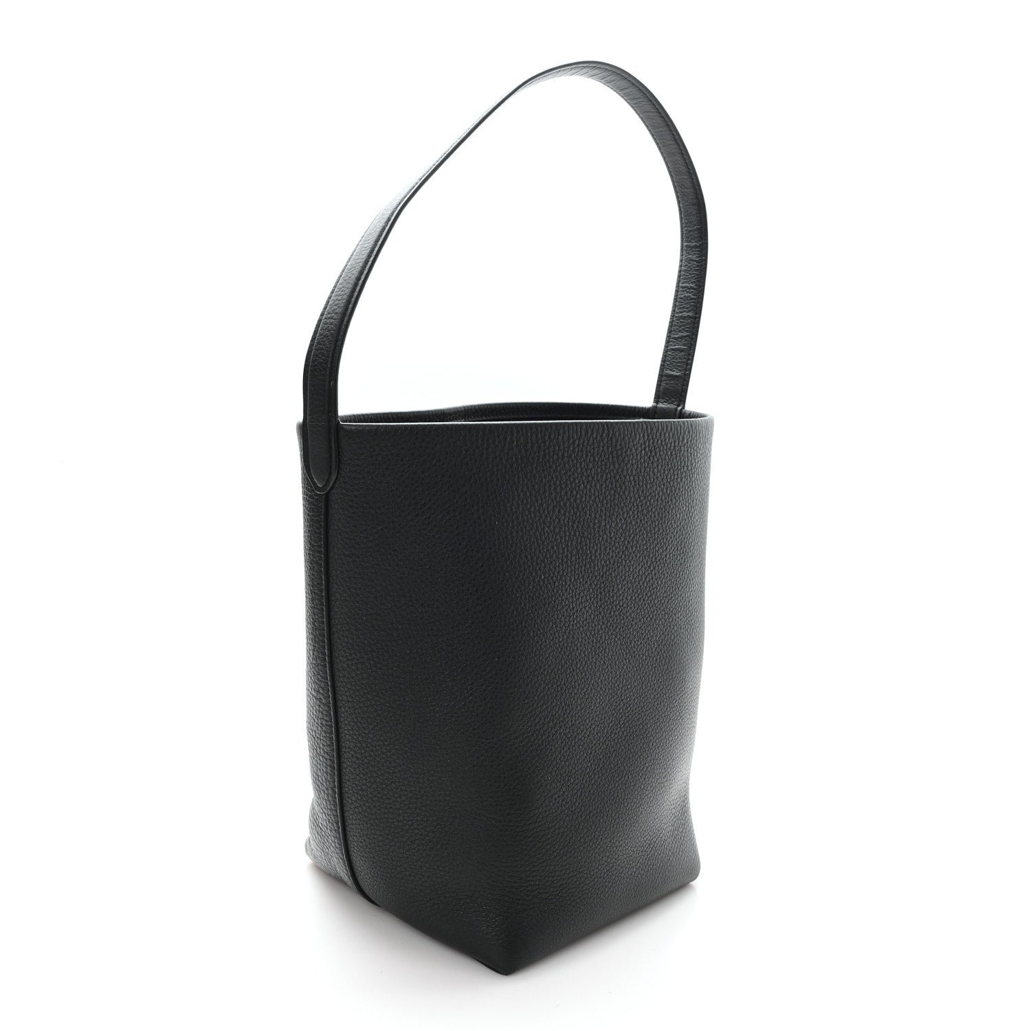 Grained Calfskin Medium N/S Park Tote Black