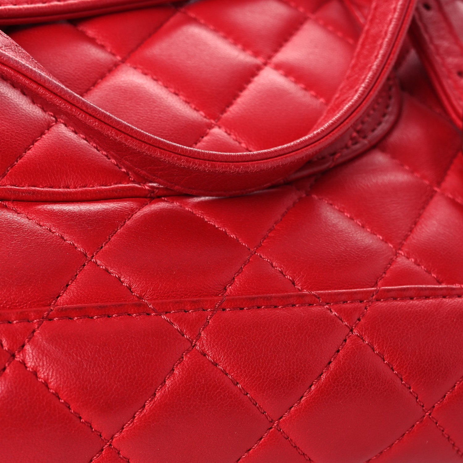 Lambskin Quilted Large Urban Spirit Backpack Red