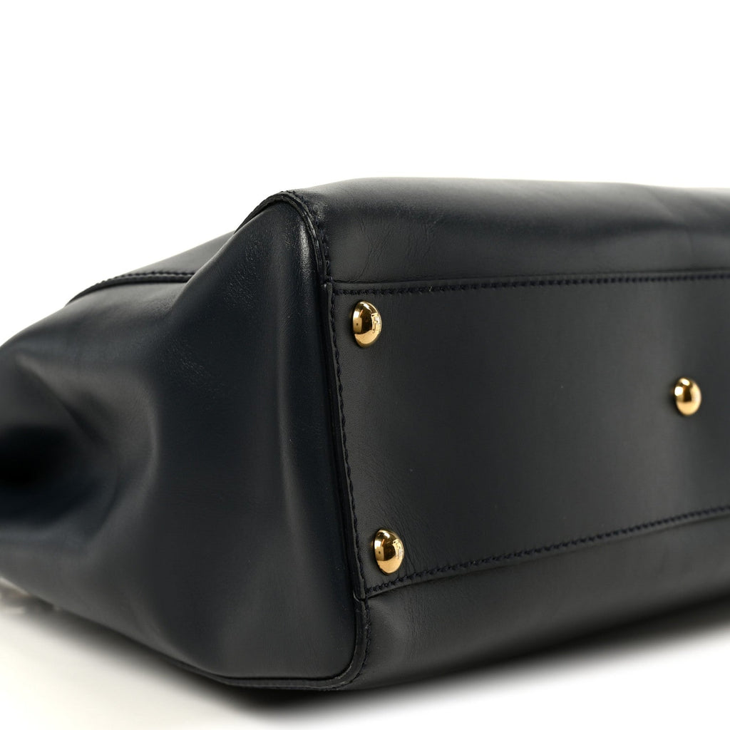 Vitello Morgan Shiny Nappa Medium Peekaboo Iconic Satchel Lavagna Lago