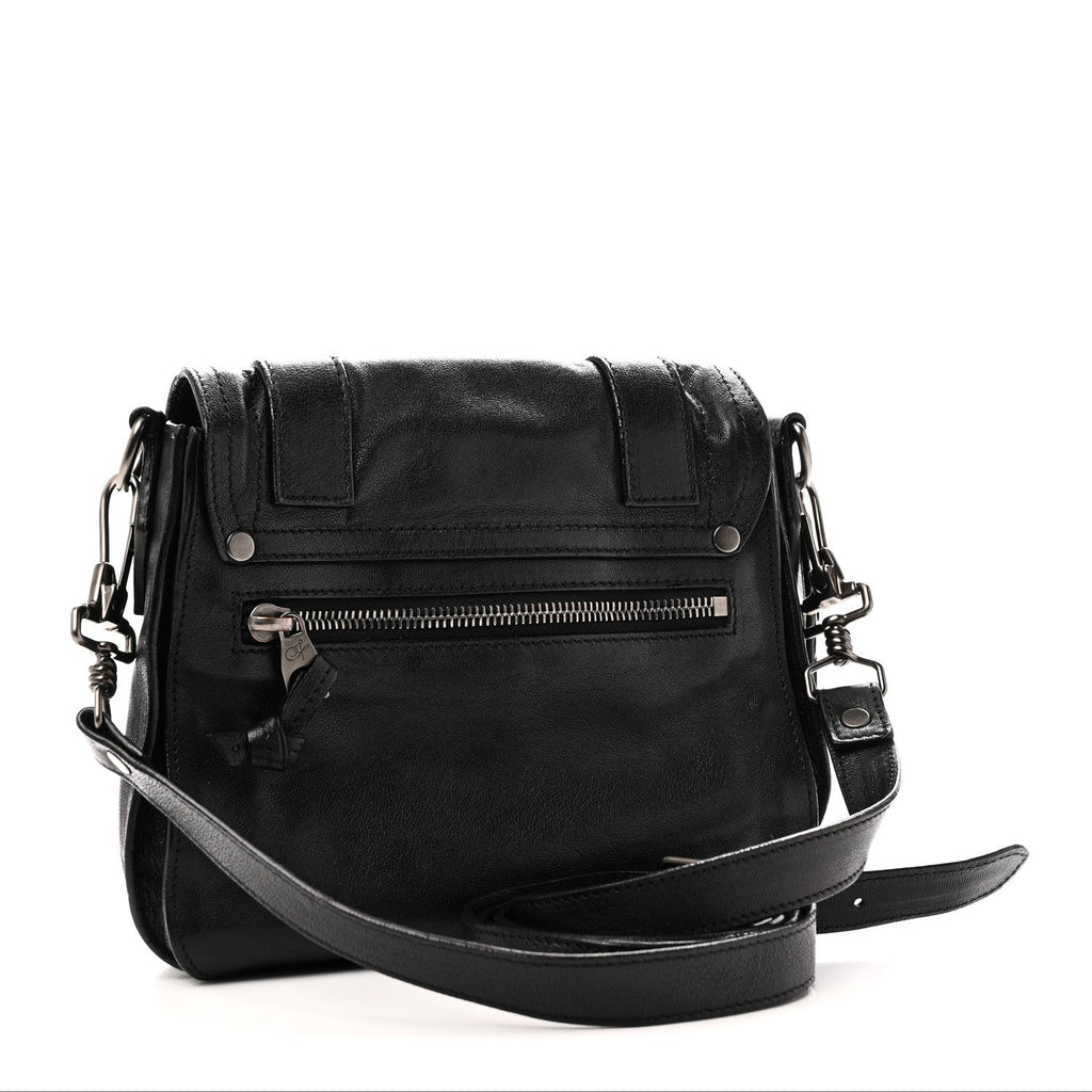 Lambskin PS1 Pouch Messenger Black