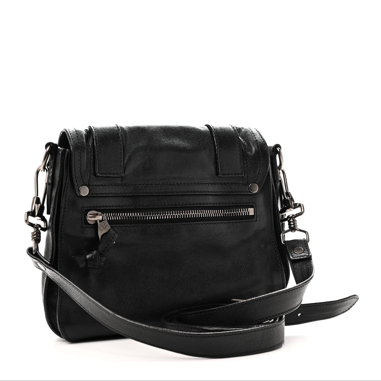 Lambskin PS1 Pouch Messenger Black