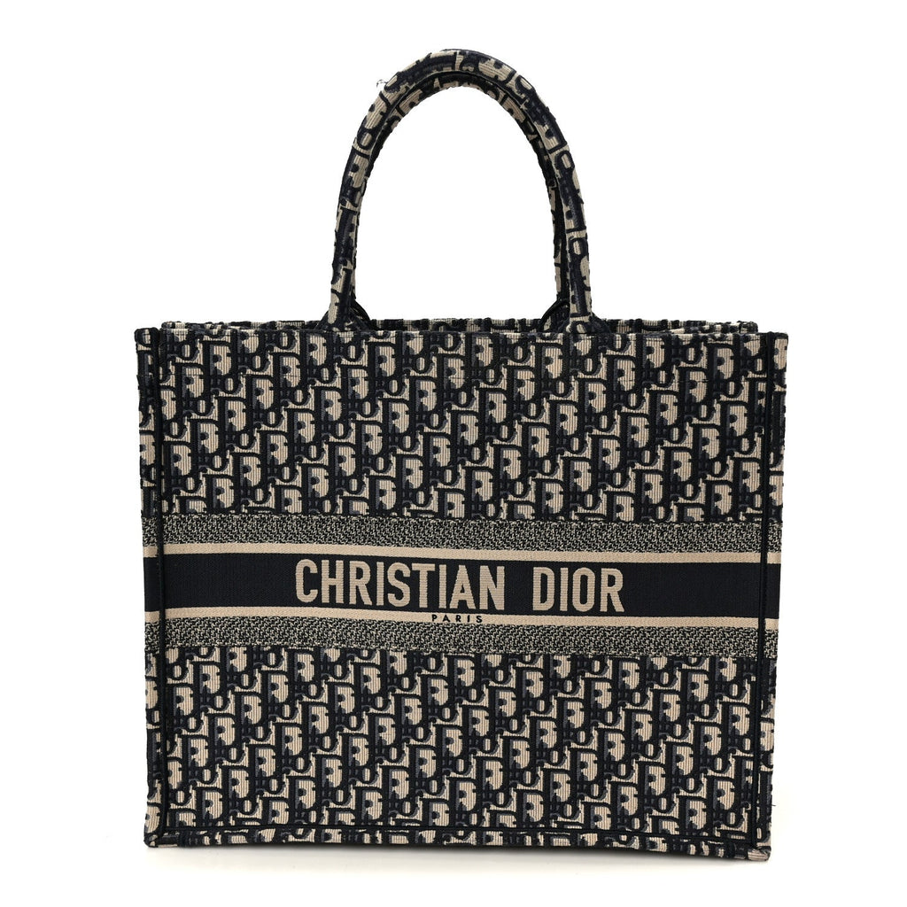 Oblique Large Book Tote Blue Multicolor