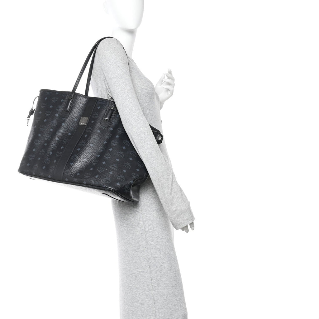 Visetos Large Liz Reversible Shopper Tote Black