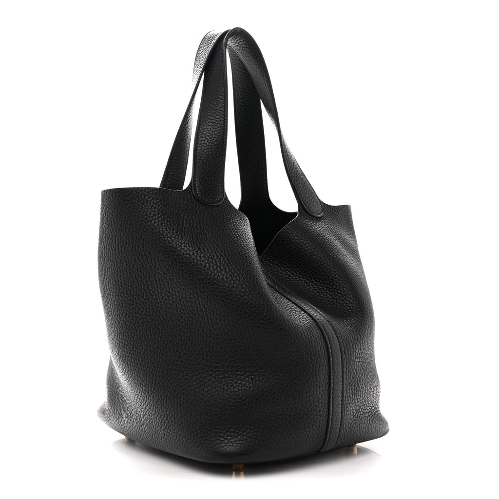 Taurillon Clemence Picotin Lock 22 MM  Black