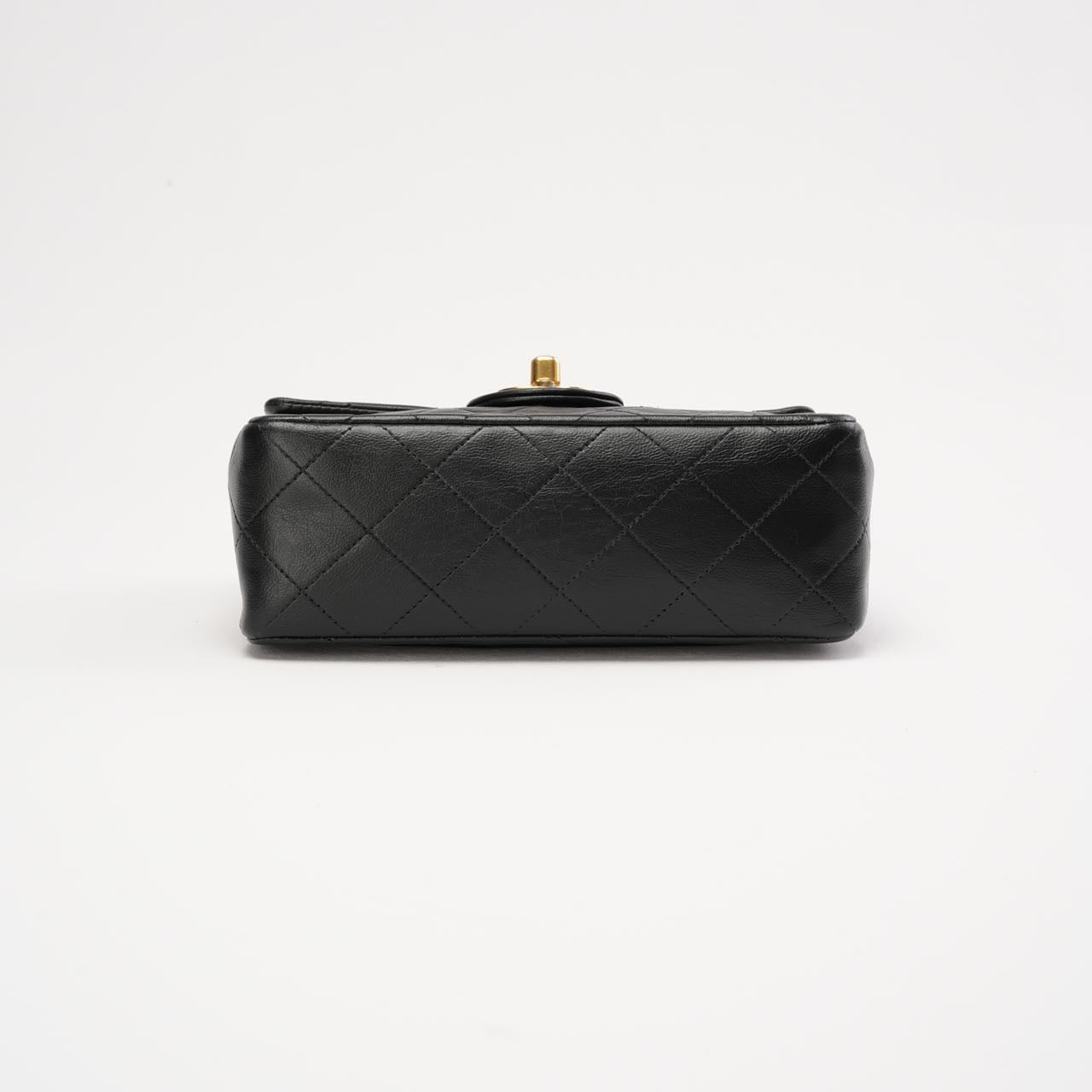 Chanel Vintage Mini Square Classic Flap Lamb Black 1996
