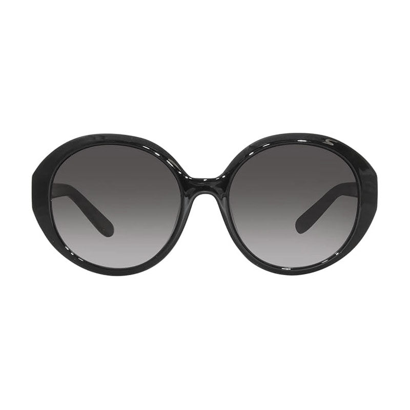 Salvatore Ferragamo Sunglasses Round Full Rim, Black Frame and Grey Gradient Lens SF1067S001