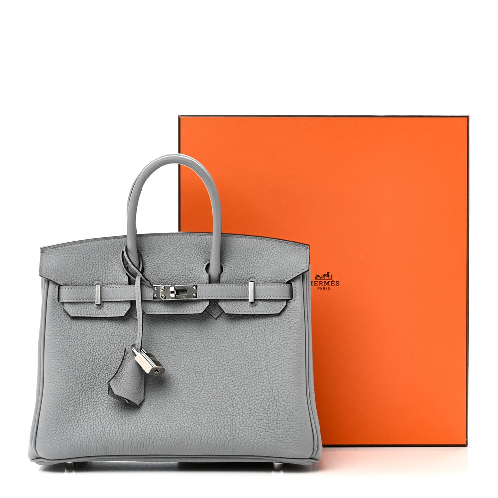 Togo Birkin 25 Gris Pantin