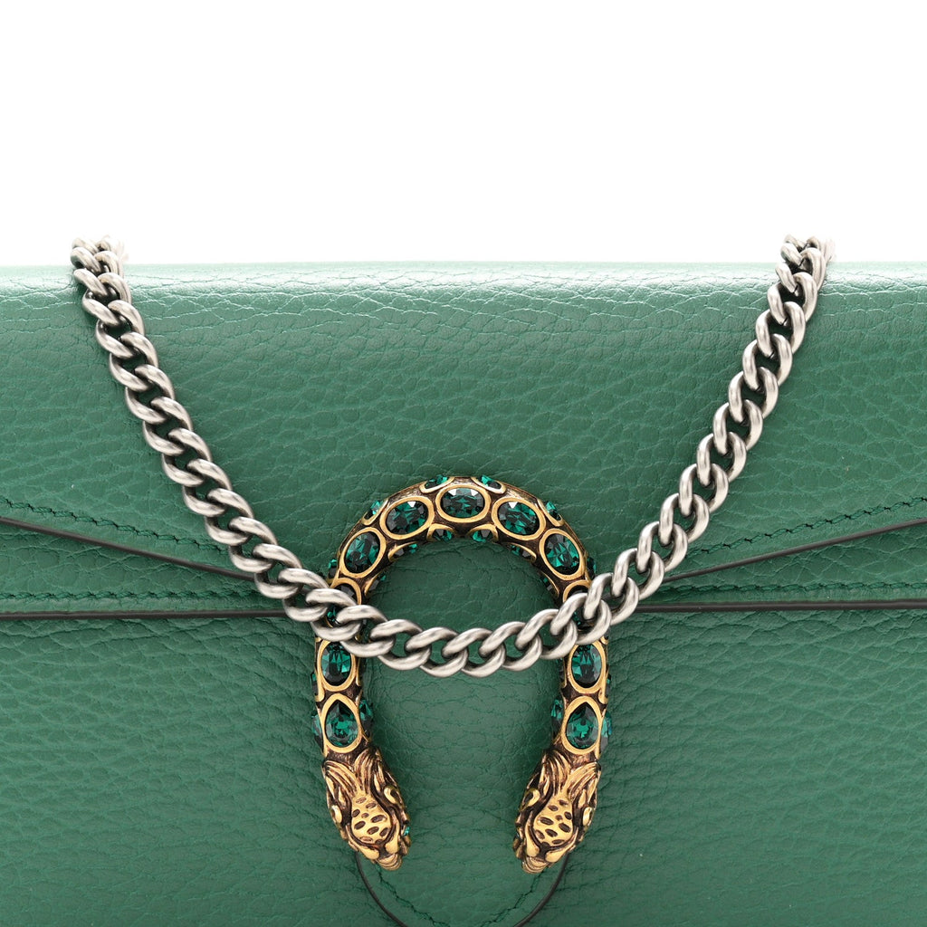Calfskin Super Mini Dionysus Shoulder Bag Emerald