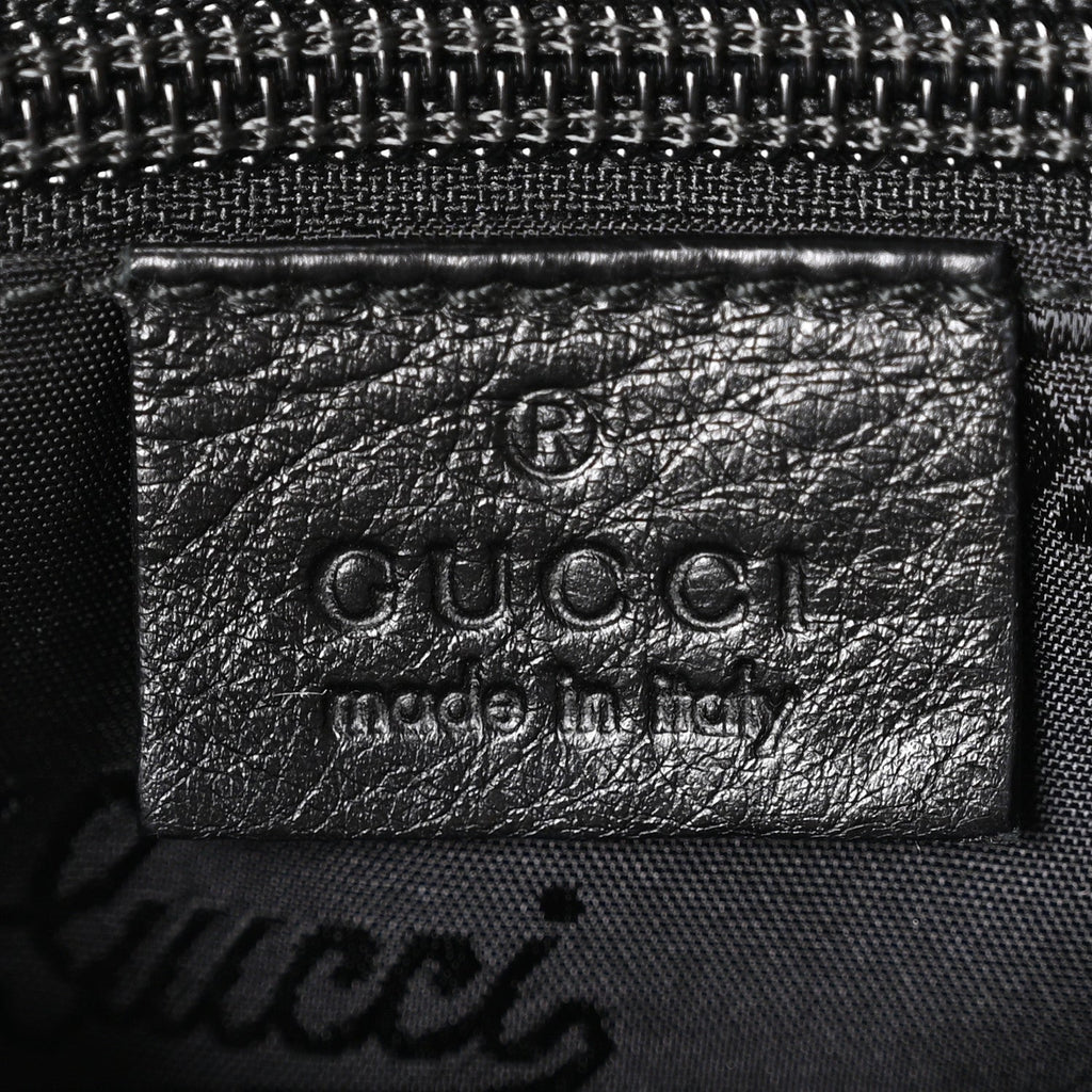 Guccissima Small Flat Messenger Bag Black