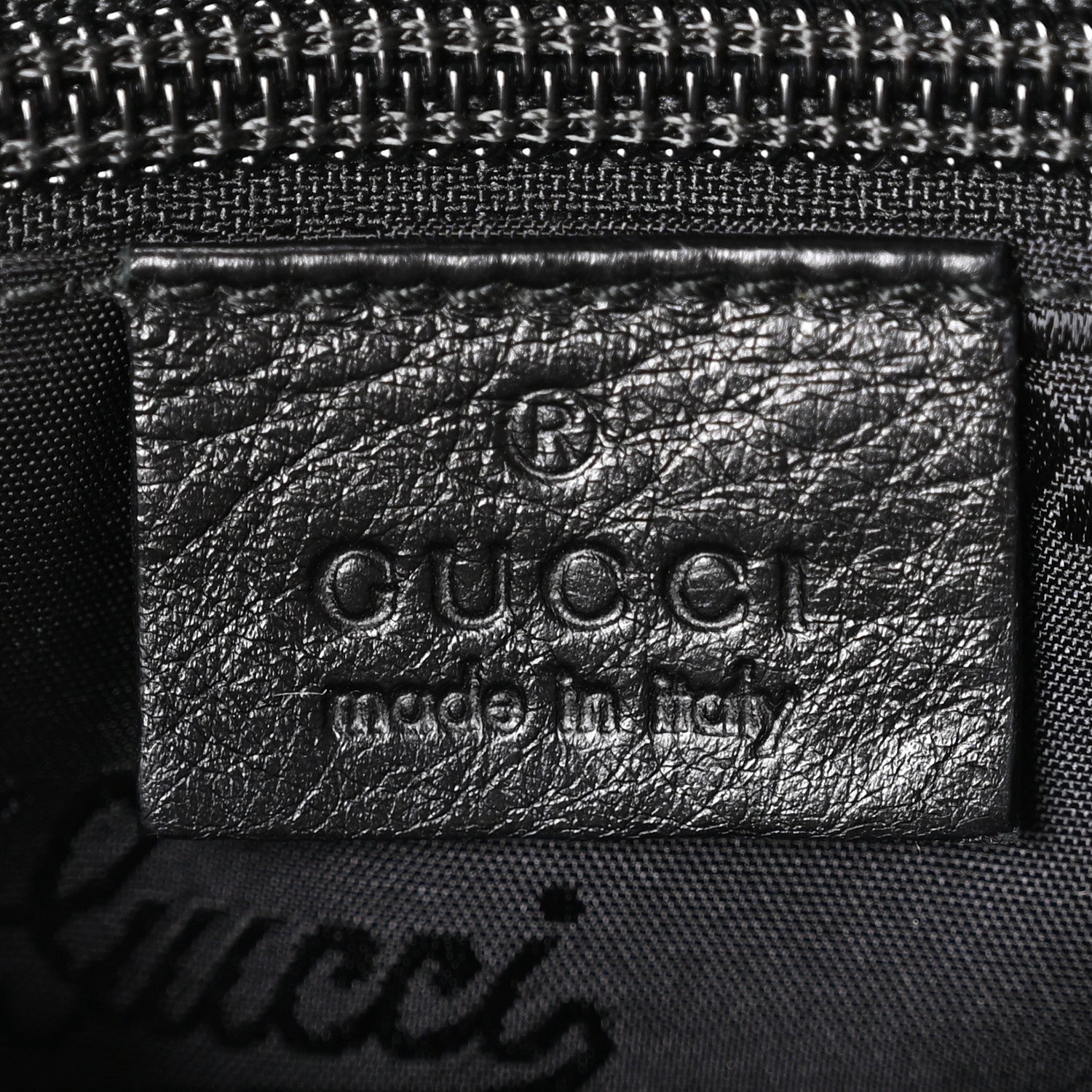 Guccissima Small Flat Messenger Bag Black
