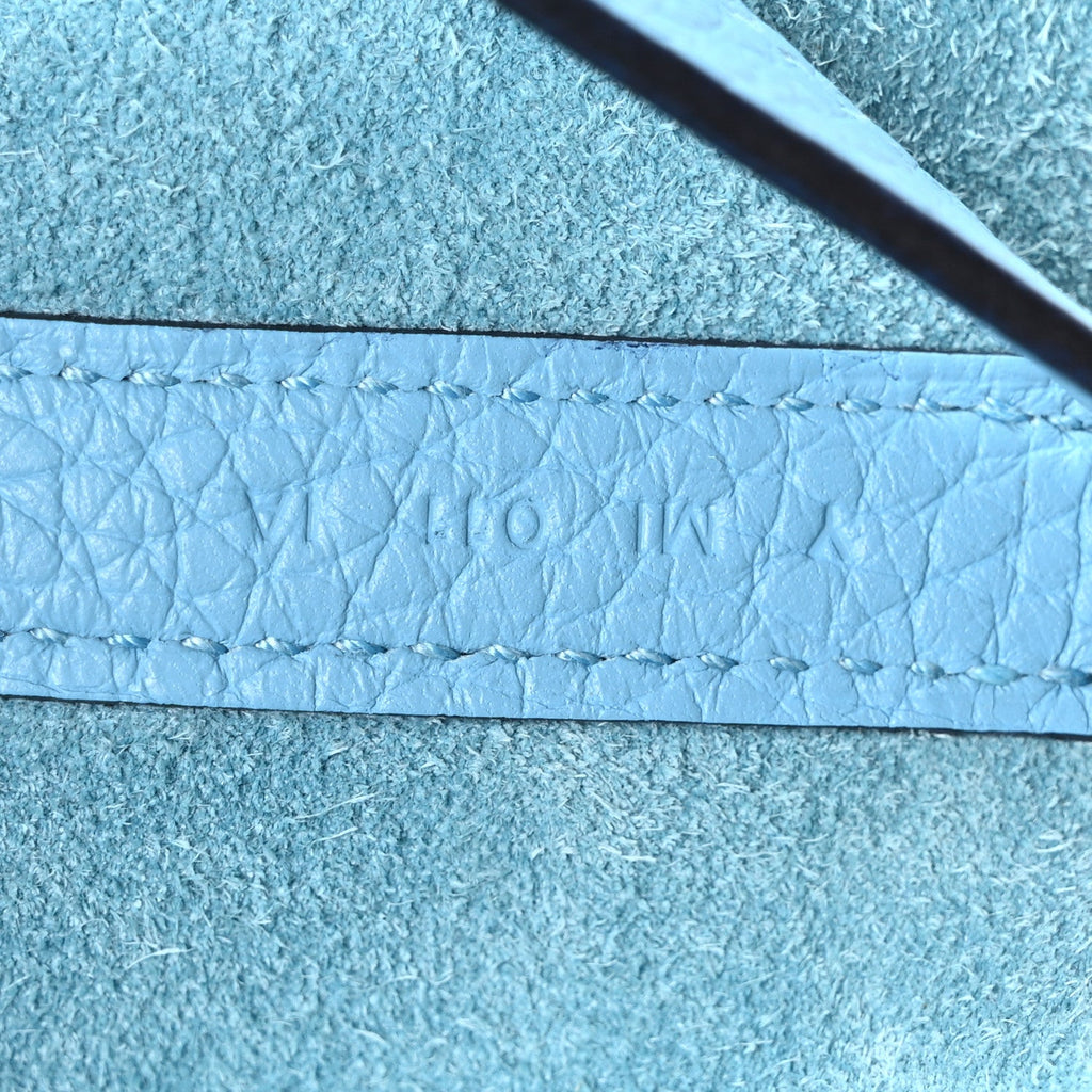 Taurillon Clemence Picotin Lock 22 MM Bleu Du Nord