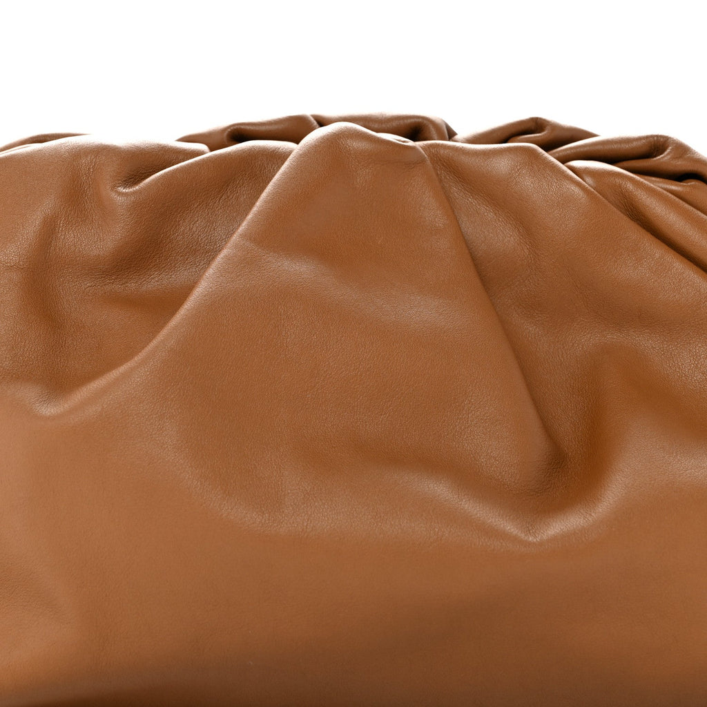 Smooth Butter Calf The Pouch Oversized Clutch Cammello