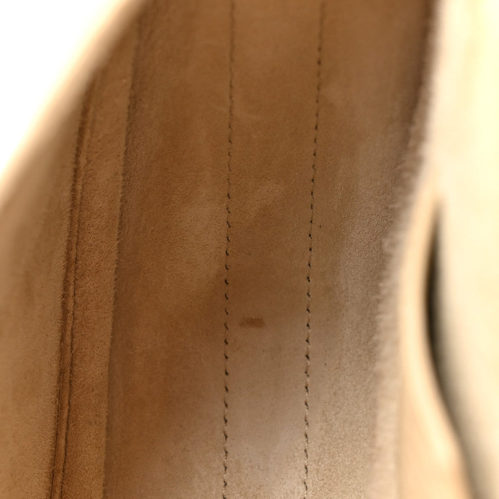 Grained Calfskin Medium Bobby Flap Beige