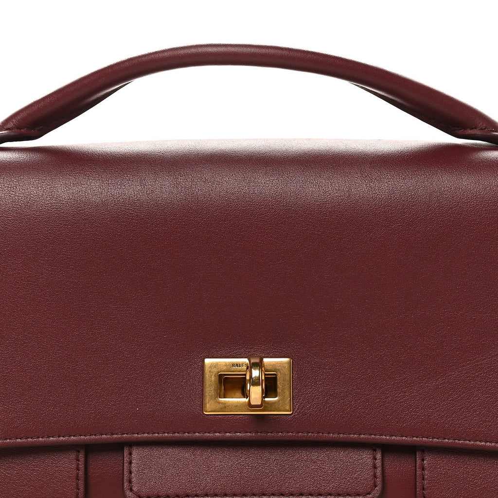 Smooth Calfskin Small Bel Air Clutch On Strap Dark Burgundy