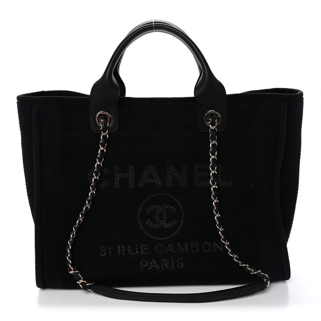 Mixed Fibers Small Deauville Tote Black