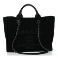 Mixed Fibers Small Deauville Tote Black
