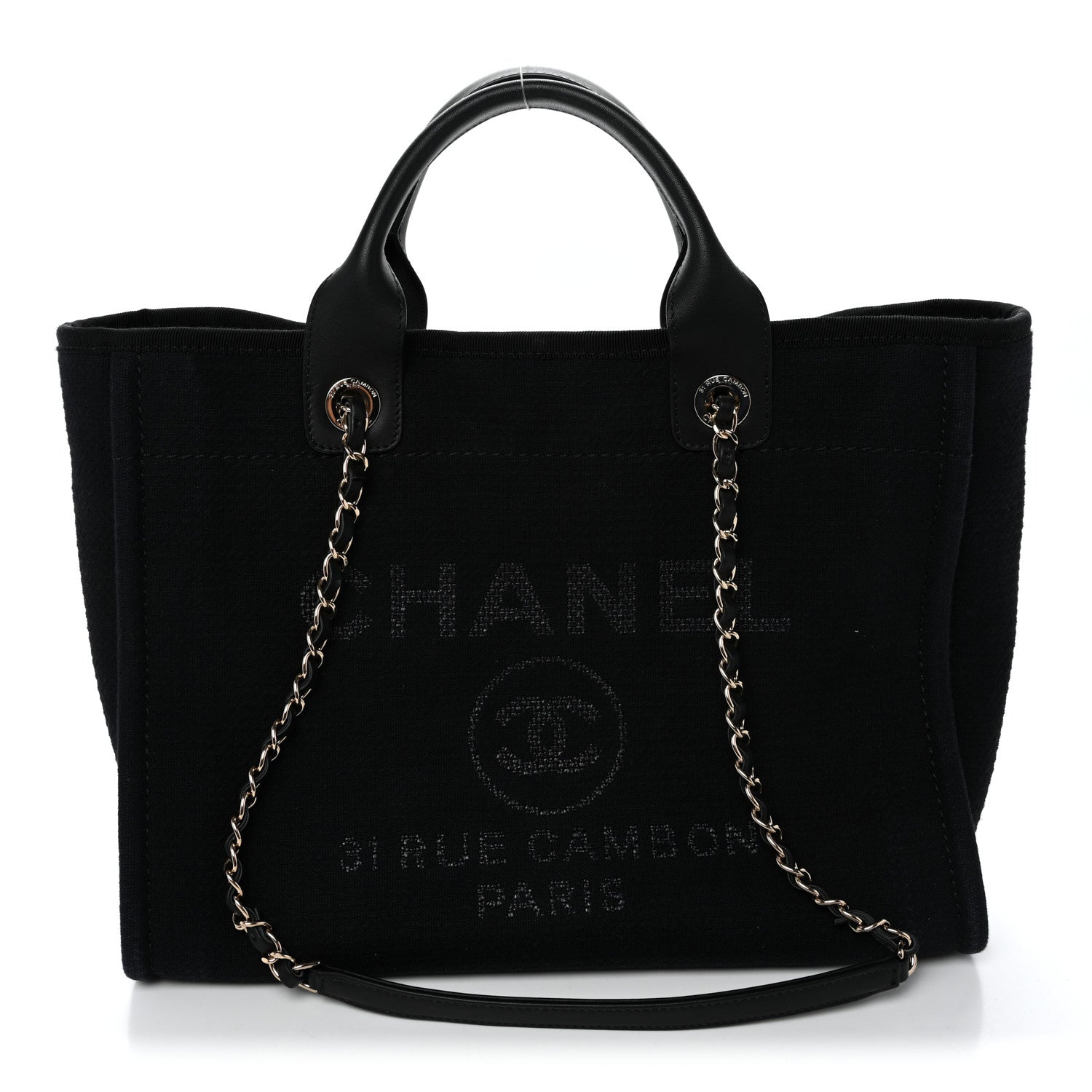 Mixed Fibers Small Deauville Tote Black