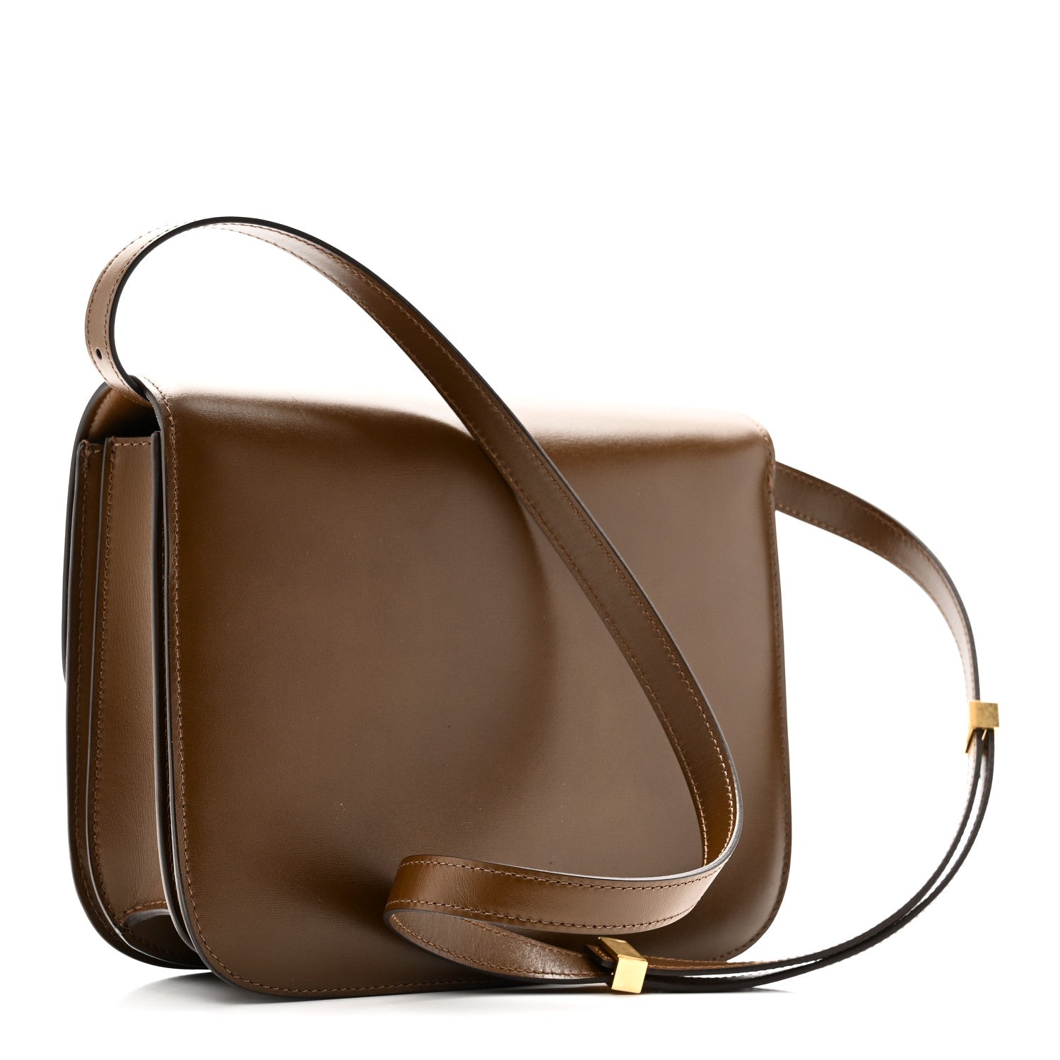 Box Calfskin Medium Classic Box Flap Bag Camel