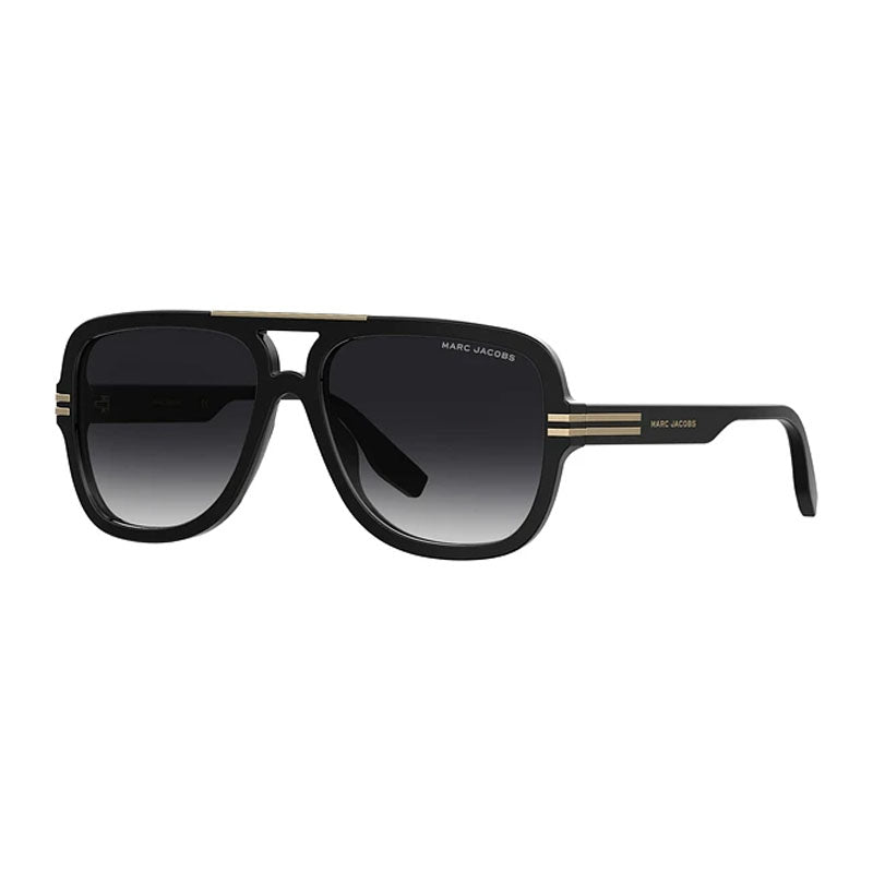 Marc Jacobs Sunglasses Aviator Full Rim, Black Frame and Grey Gradient Lens MARC637/S08079O